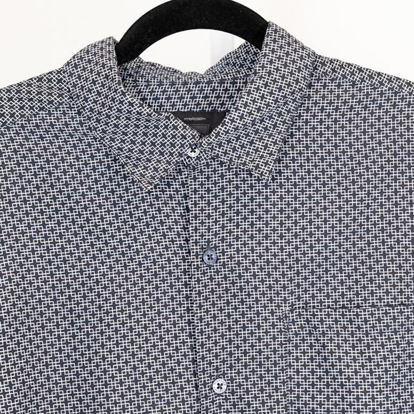 Hydrogen Gray Black Casual Mens Button Down Shirt. Medium - Picture 3 of 4